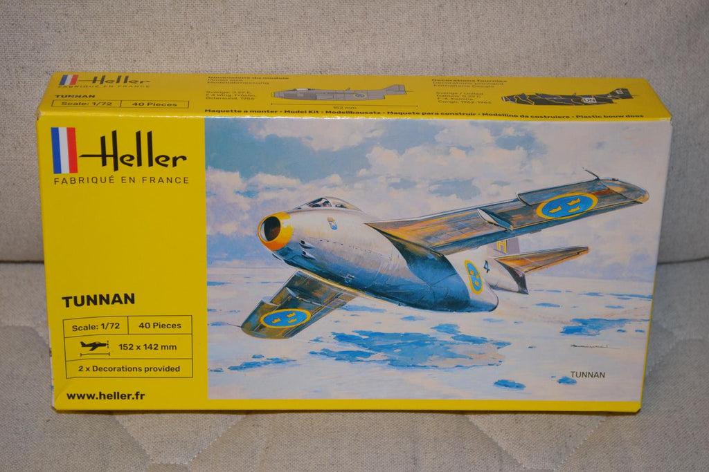 SAAB Tunnan J29 Svenskt Flygplan 1:72 Heller 80260 Ny