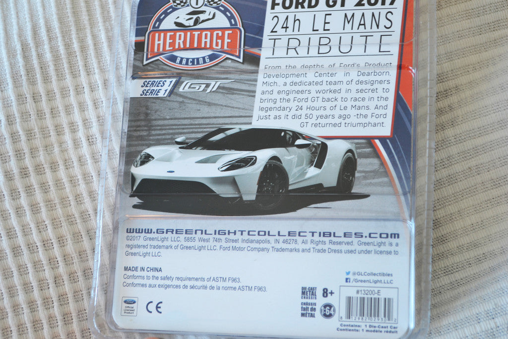 2017 Ford GT Orange 1:64 Greenlight (Ford GT Heritage Series