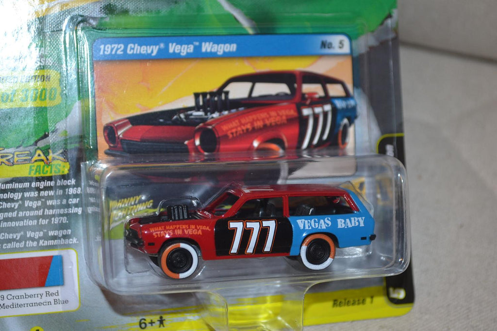 1972 Chevy Vega Wagon 1:64 Johnny Lightning (Street Freaks 13A) 7cm Ny