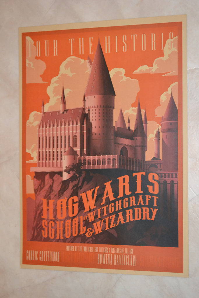 Tour The Historic Hogwarts Röd Harry Potter Poster Affisch 30*42cm Ny