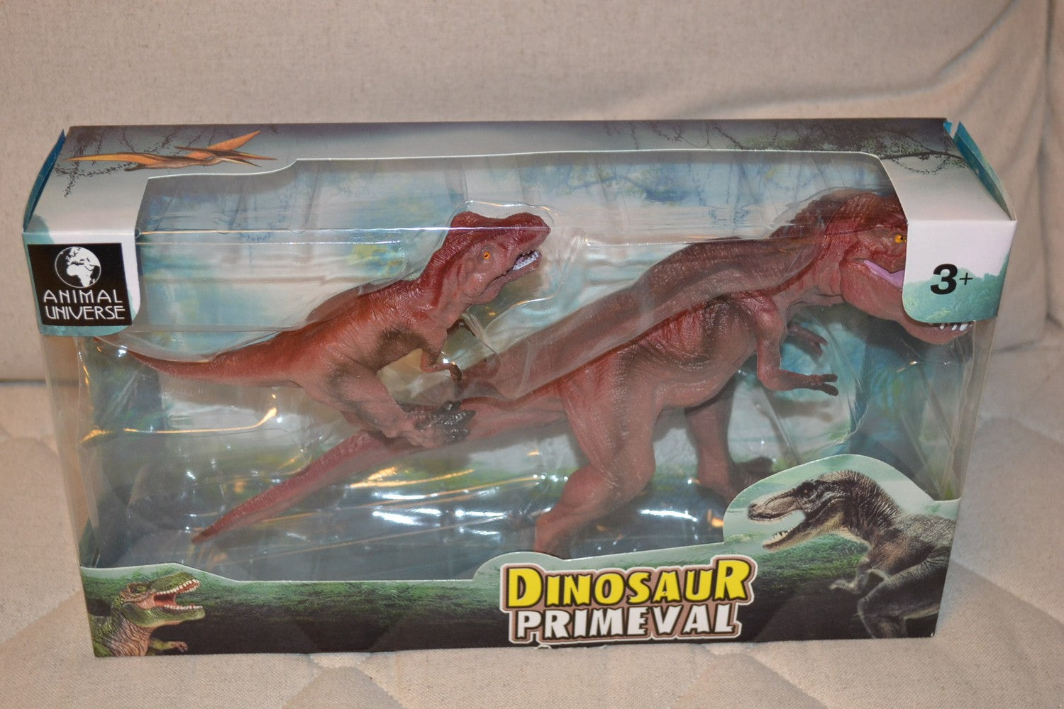 2st Tyrannosaurus Rex Röda Dinosaurie Animal Universe 17-30cm Ny