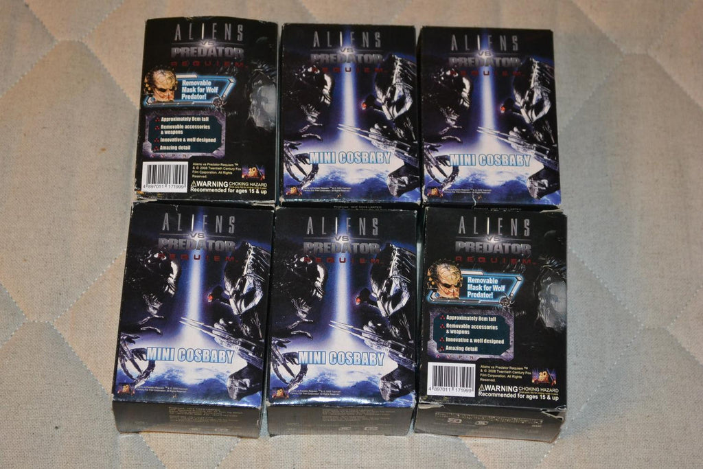 6st Figurer Aliens vs Predator Requiem Cosby Hot Toys Limited 6cm Ny