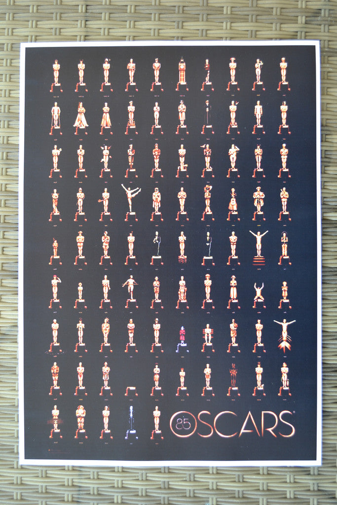 25 Oscars (Galan, olika Typer) Vit Poster Affisch 42*30cm Ny