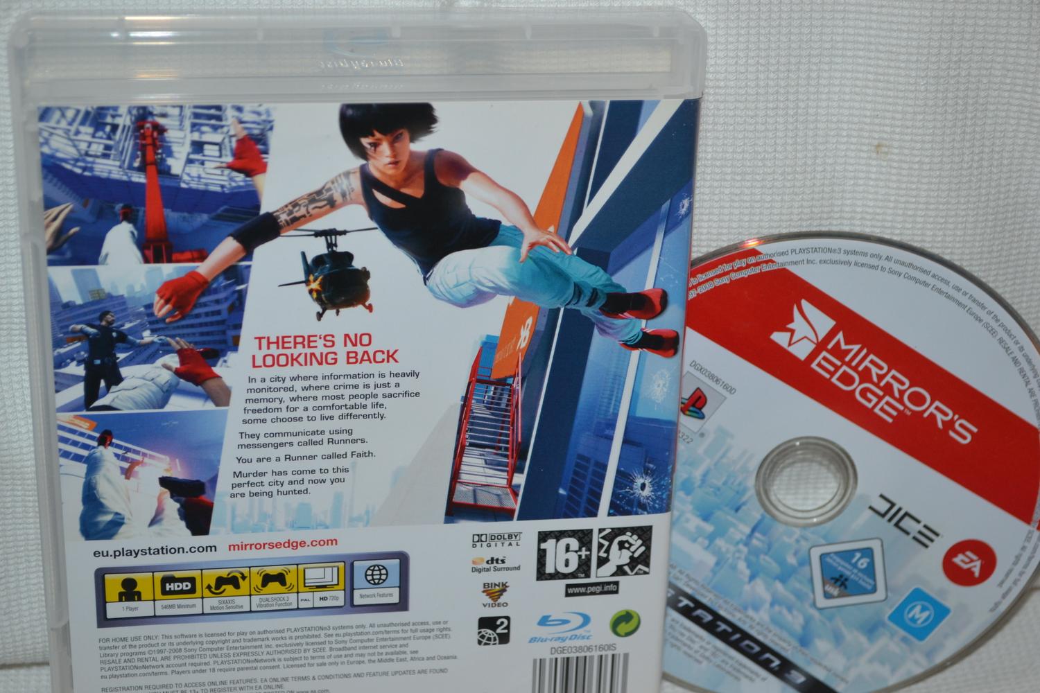Mirror's Edge PS3 Playstation 3 Mirrors (Utan Manual) Fint Skick