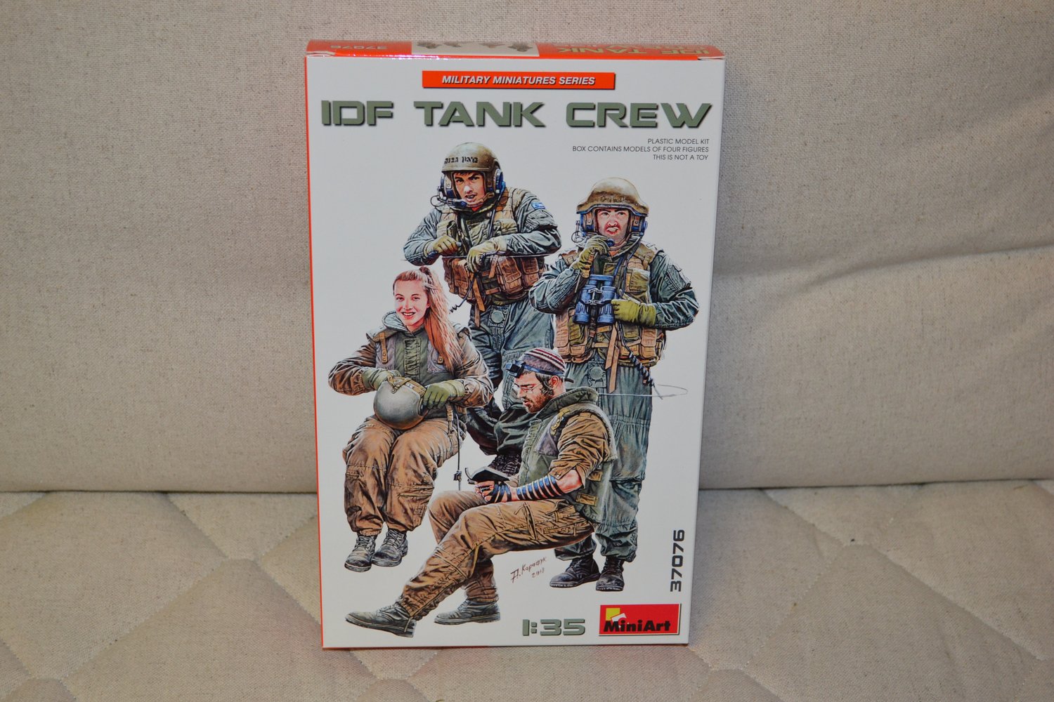 IDF Tank Crew 1:35 Miniart Plastbyggsats MA37076 Israel Pansarvagn Figurer Ny