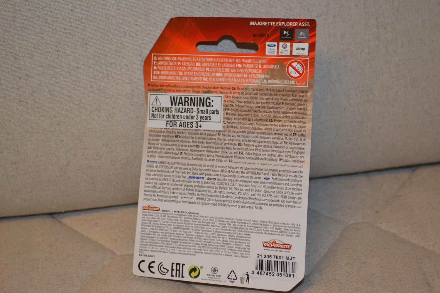 Polaris RZR Orange/Blå 1:64 Majorette 7cm Ny