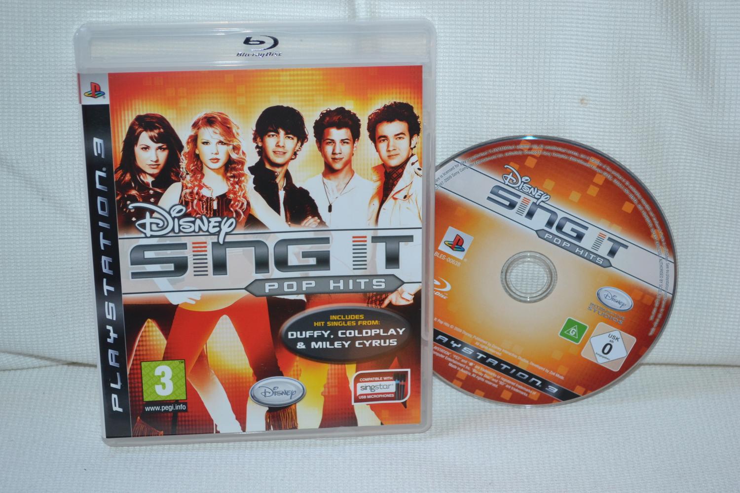 Disney Sing It Pop Hits PS3 Playstation 3 (Utan Manual) Fint Skick