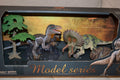 Mellan Set 2st Dinosaurie Velociraptor & Triceratops Animal Universe 13cm Ny