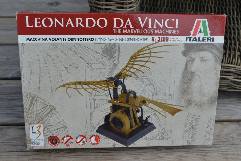 Leonardo Da Vinci: Ornicopter (Plastbyggsats) Ny