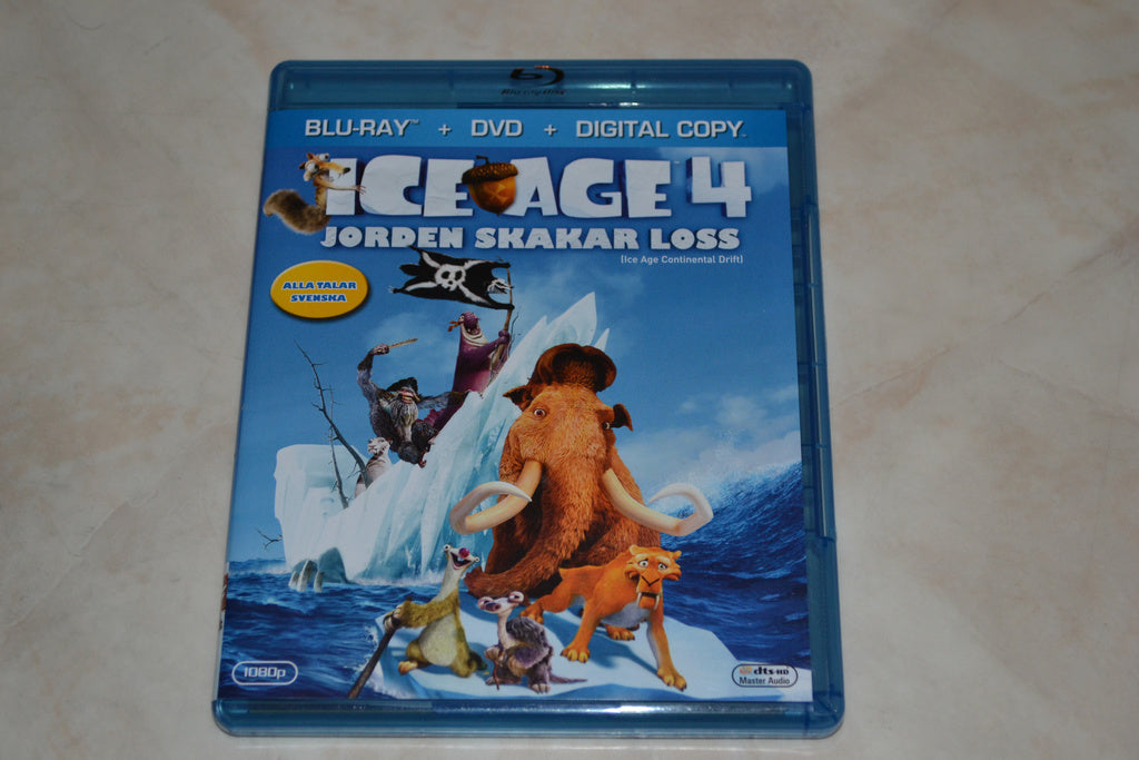 Ice Age 4 Jorden Skakar Loss Bluray & DVD 2012 Nyskick