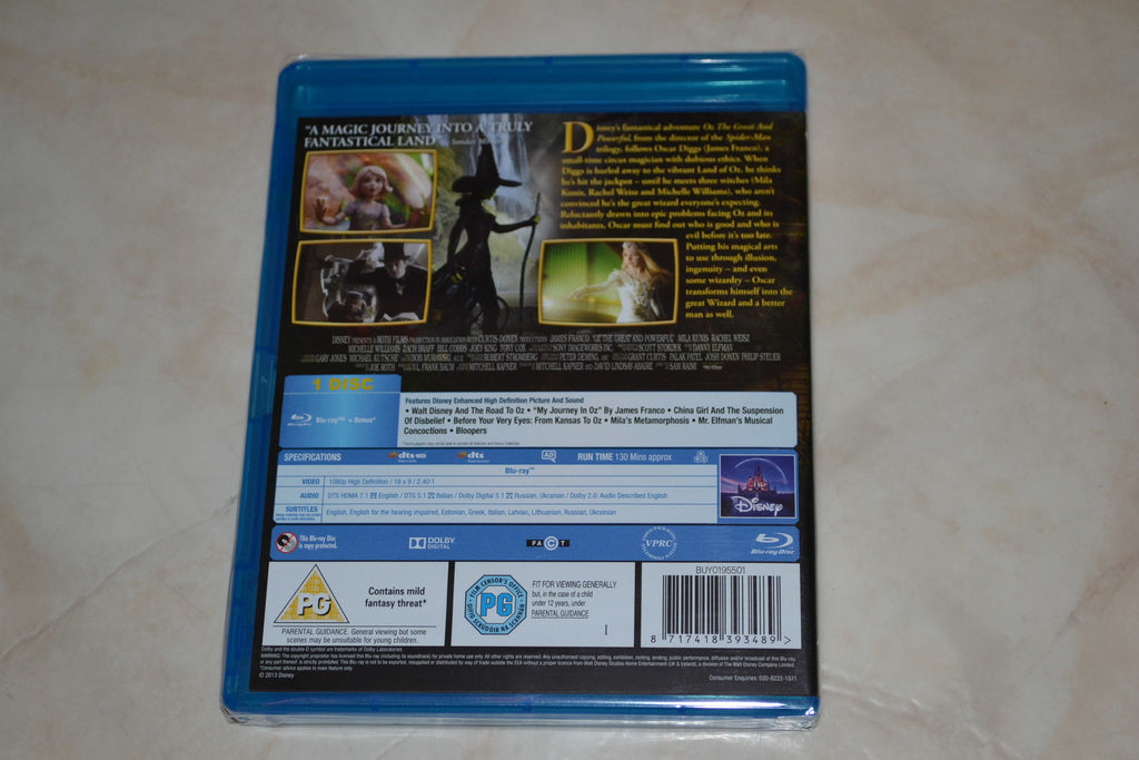 OZ The Great and Powerful (2013) Film Bluray Nyskick