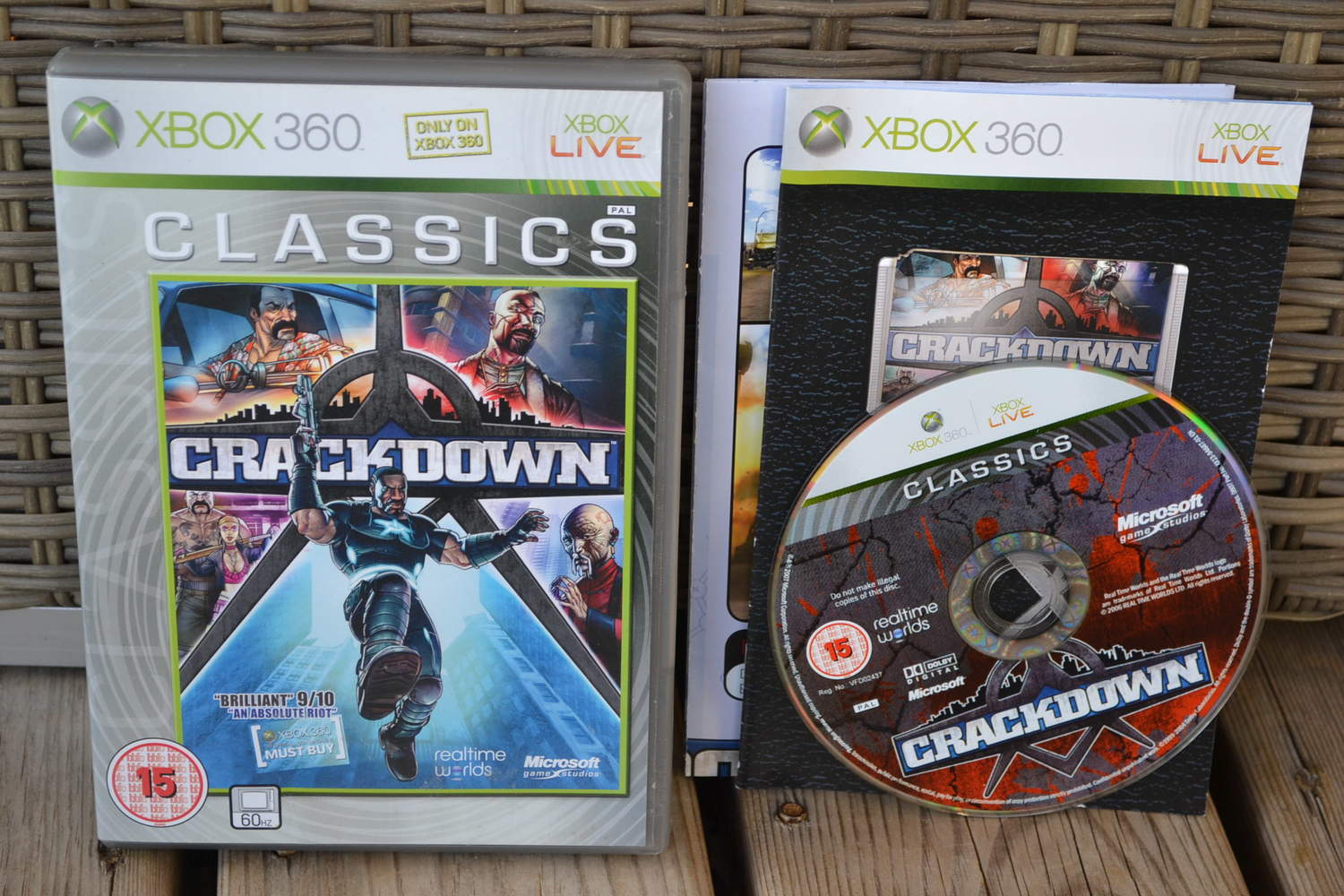 Crackdown m. Karta Xbox 360 Komplett Fint Skick