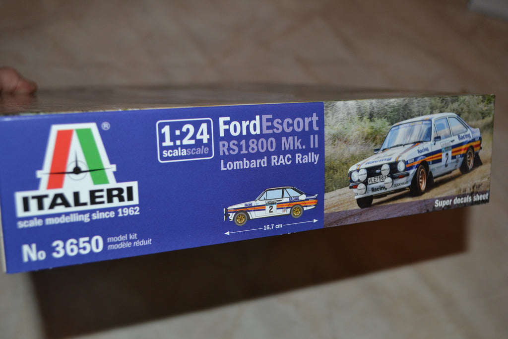 ORD ESCORT RS1800 Mk.II Lombard RAC Rally Ari Vatenen 1:24 Italeri Ny
