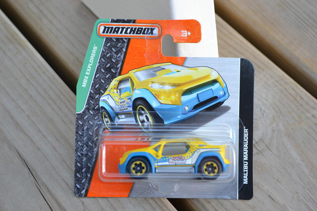 Malibu Marauder Matchbox (2015) MBX Explorers Gul/Blå Metall
