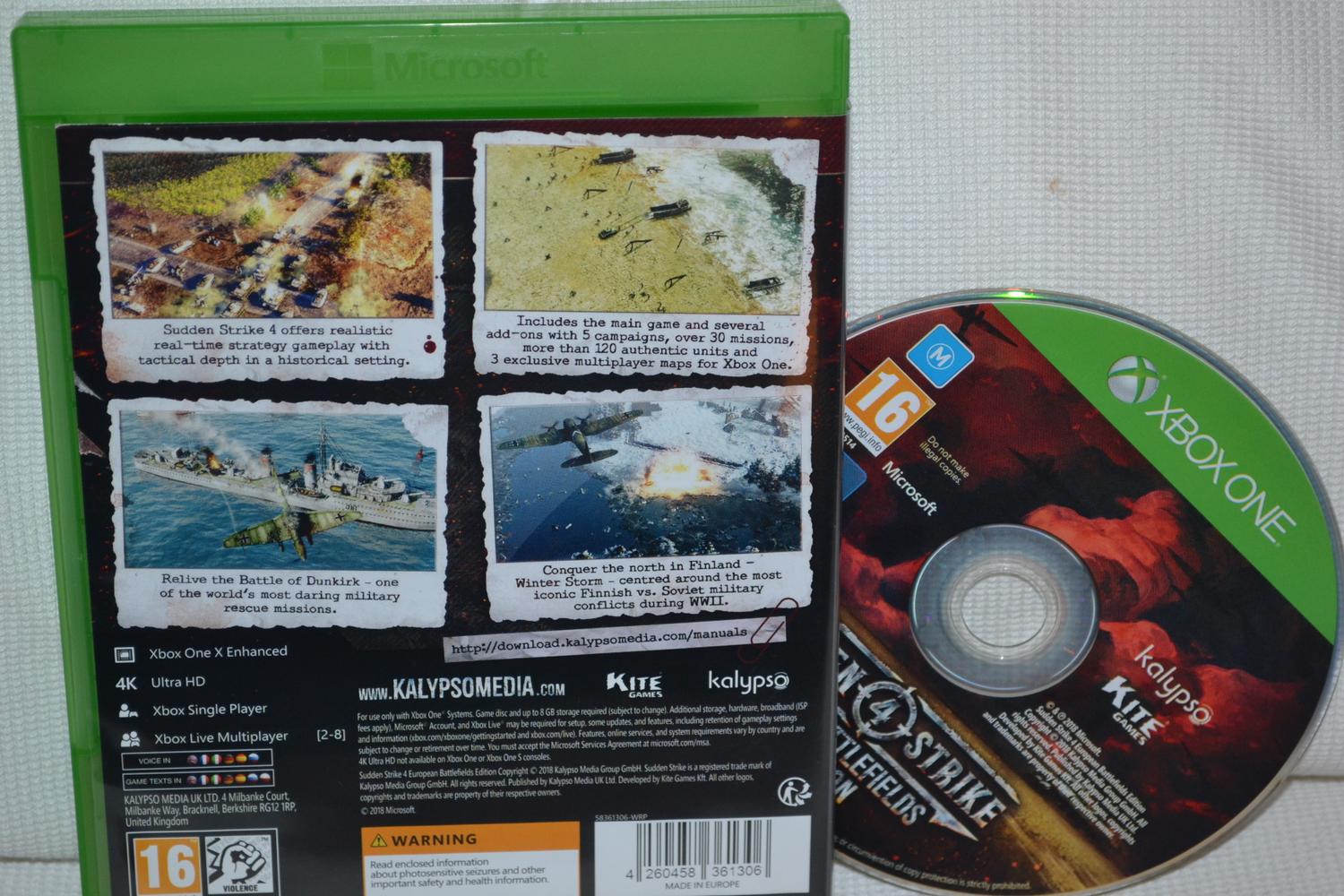 Sudden Strike 4 European Battlefields Edition Xbox One Fint Skick