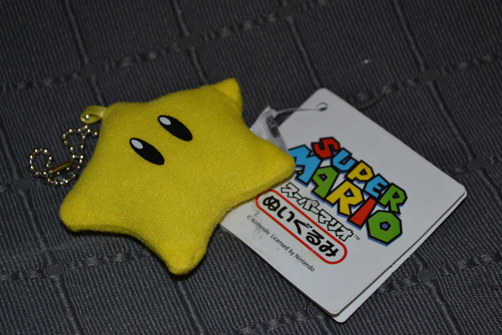 Stjärna Mini Plushie Nyckelring Mjukis Nintendo Ny Se Hit!
