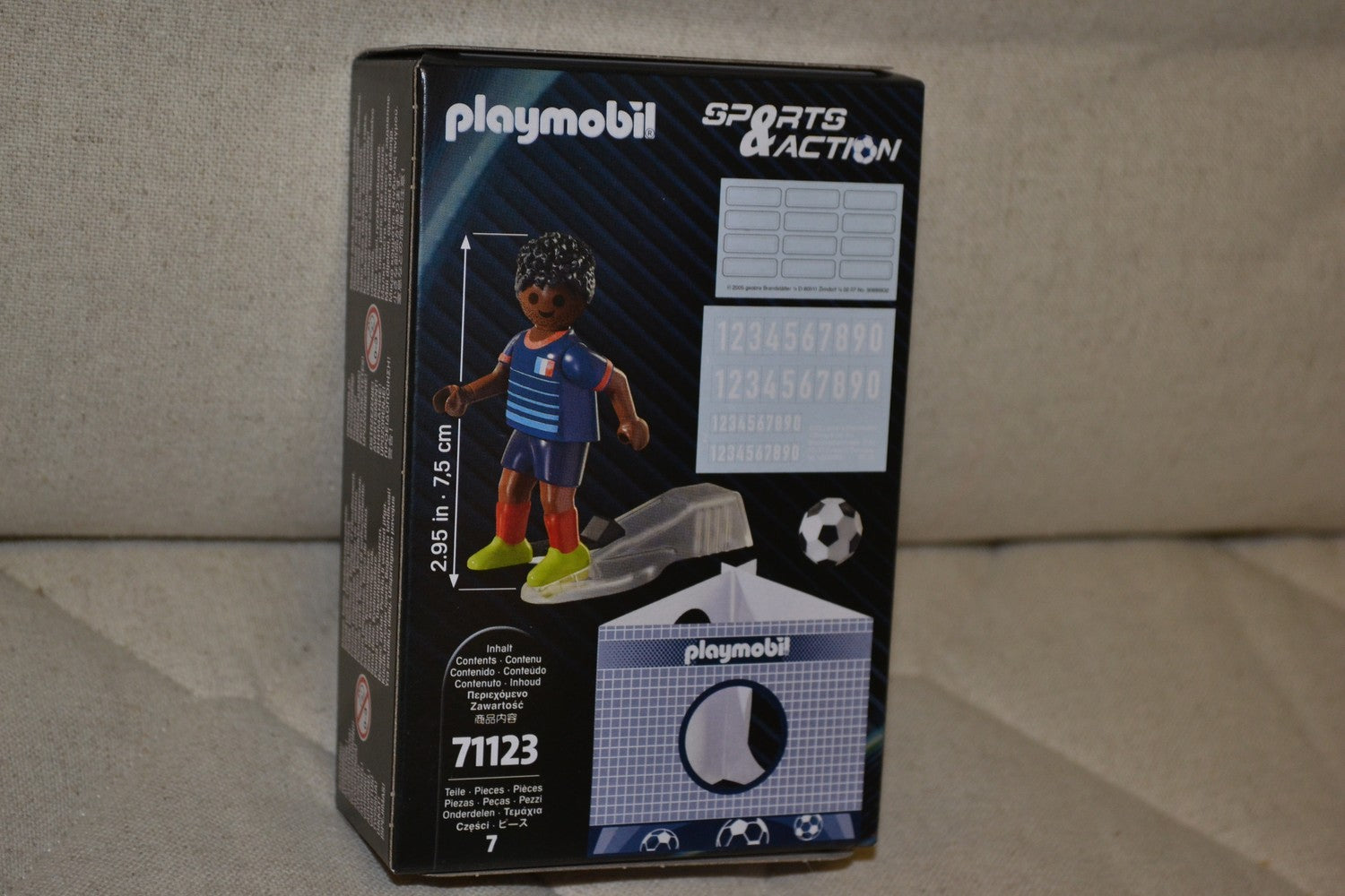 Fotboll Playmobil 71123 Frankrike Figur Ny