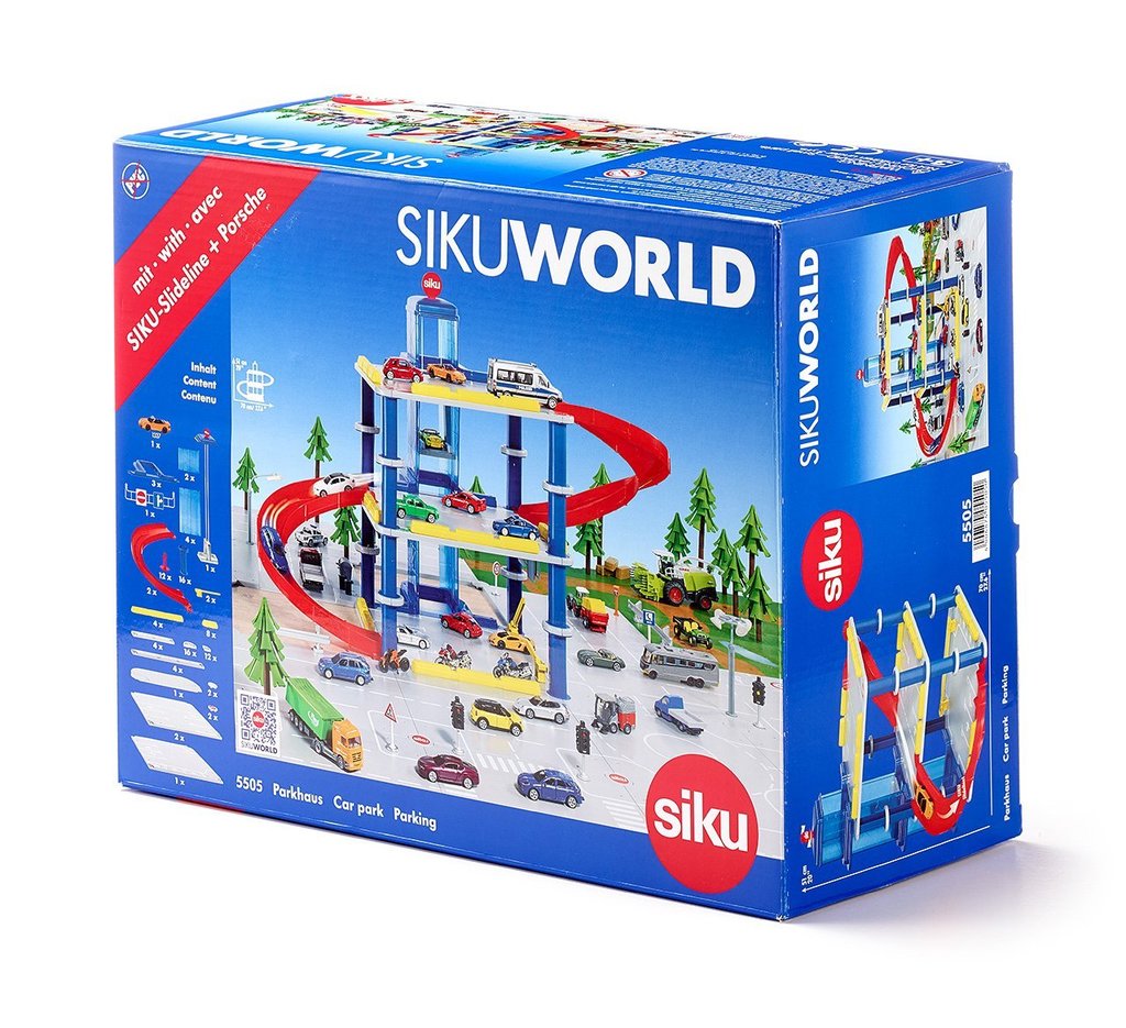 Parkeringshus, för Småbilar ca 1:64 Siku World 5505 Ny